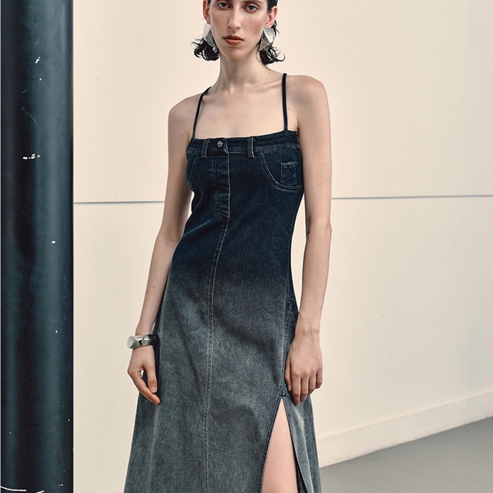Women's Black Denim Dress